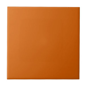 Azulejo De Cerâmica Minimalista de cor sólida laranja