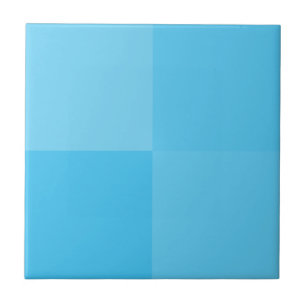 Azulejo De Cerâmica Minimalista dos quadrados azuis do céu claro elega