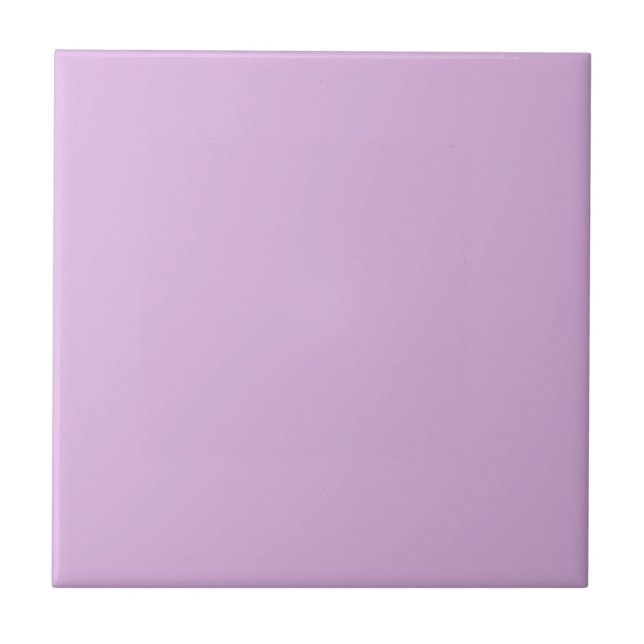 Azulejo De Cerâmica Mínimo Elegante de Cor Sólida Violeta Roxo (Frente)
