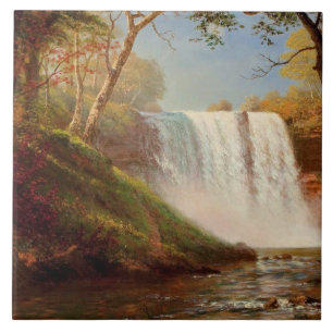 Azulejo De Cerâmica Minnehaha Falls, arte de Albert Bierstadt