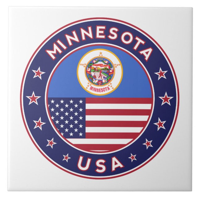 Azulejo De Cerâmica Minnesota (Frente)