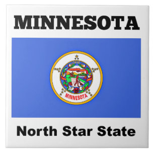 Azulejo De Cerâmica Minnesota, North Star State,