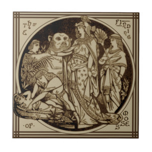 Azulejo De Cerâmica Minton Bíblico "Encontrando Moisés" Repro John M