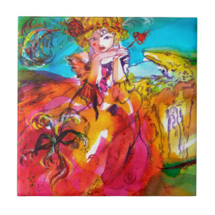 Azulejo De Cerâmica MIRANDOLINA / Máscaras de carnaval venezianas