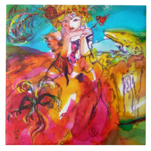 Azulejo De Cerâmica MIRANDOLINA/máscaras Venetian do carnaval