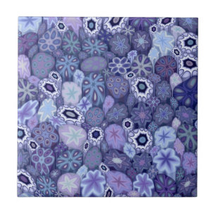 Azulejo De Cerâmica Mirtilo Millefiori