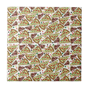 Azulejo De Cerâmica Mistura da pizza