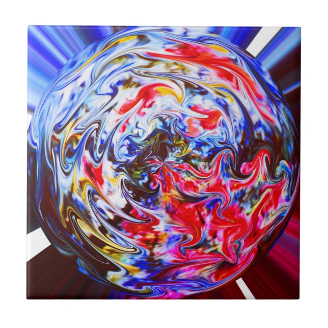 Azulejo De Cerâmica Mistura de cristais (Frente)