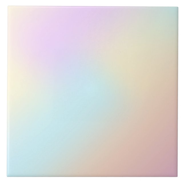 Azulejo De Cerâmica Mistura pastel Unicorn correspondente a banda past (Frente)