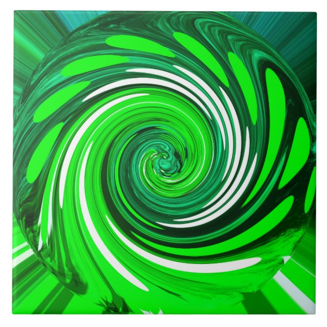 Azulejo De Cerâmica Mistura verde (Frente)