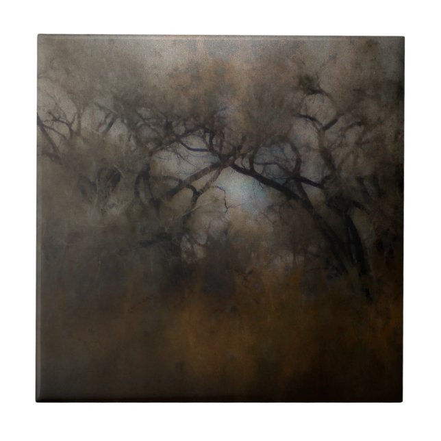 Azulejo De Cerâmica Misty Cottonwoods (Frente)