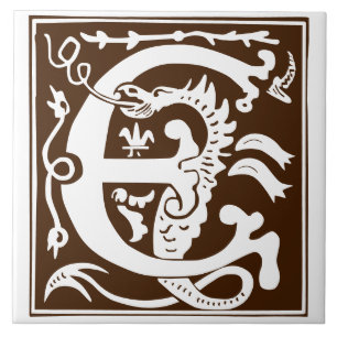 Azulejo De Cerâmica Mítica do século XVI cria Capital Decorativo E