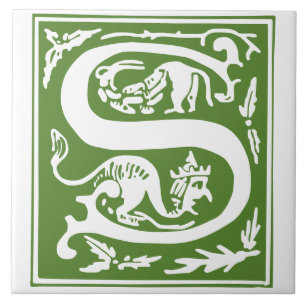 Azulejo De Cerâmica Mítica do século XVI cria Capital Decorativo S