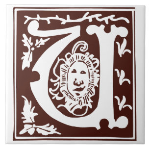 Azulejo De Cerâmica Mítica do século XVI cria Capital Decorativo U