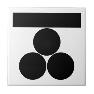 Azulejo De Cerâmica mitsu-boshi Ichi-moji-ni para Fuchu