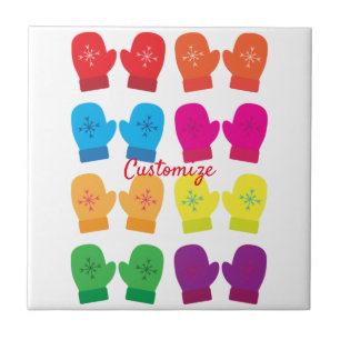 Azulejo De Cerâmica Mittens Thunder_Cove Múltiplas De Cor