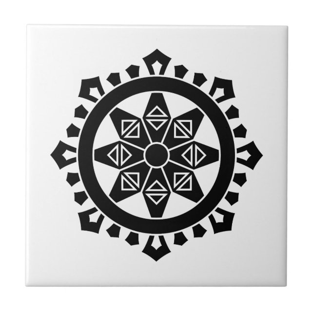 Azulejo De Cerâmica Miyake dharma charka (Frente)