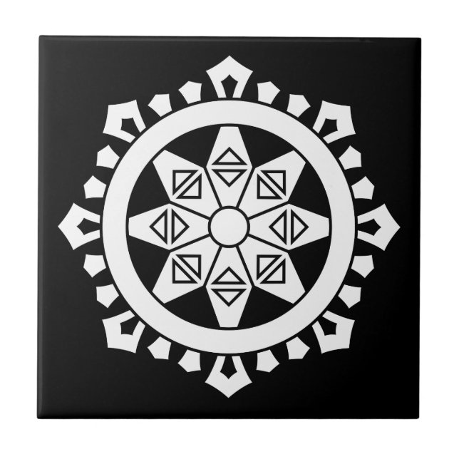 Azulejo De Cerâmica Miyake dharma charka (Frente)