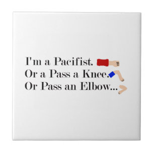 Azulejo De Cerâmica MMA Pacifist Humor Design