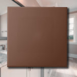 Azulejo De Cerâmica Mocha Brown Solid Color | Elegante Clássico<br><div class="desc">Mocha Brown - Apresentando a atração do eterno de Cor Sólida: uma mistura cativante de forma clássica e simplicidade elegante. Esta design é uma celebração do poder e beleza encontrados em um solteiro, uma matiz impressionante. Exustante a sofisticação, o design a cores sólidas abraça a essência do minimalismo, fazer-a uma...</div>