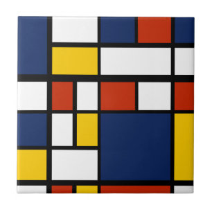 Azulejo De Cerâmica modelo bauhaus pintura de arte geométrica abstrato