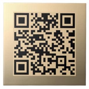 Azulejo De Cerâmica Modelo de código QR editável instantaneamente Fa