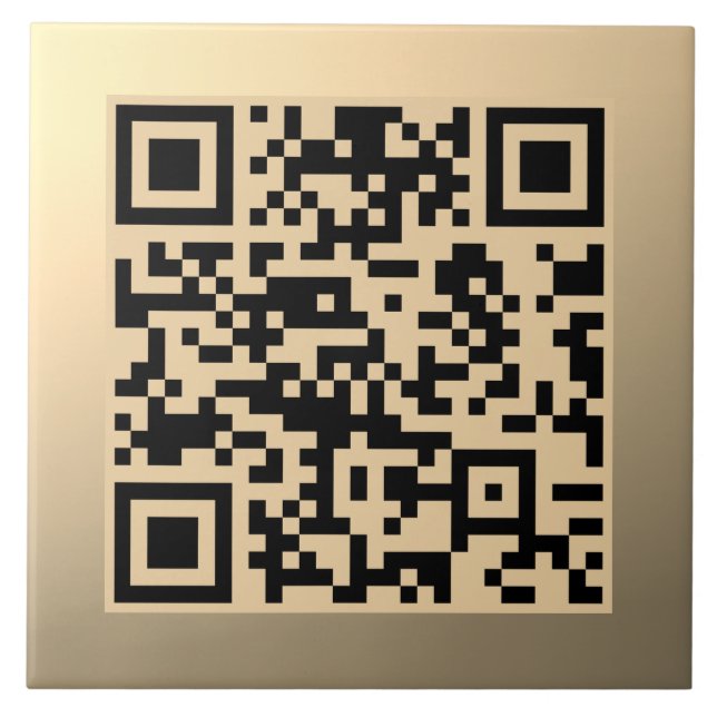 Azulejo De Cerâmica Modelo de código QR editável instantaneamente | Fa (Frente)