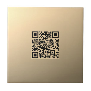 Azulejo De Cerâmica Modelo de código QR editável instantaneamente Fa