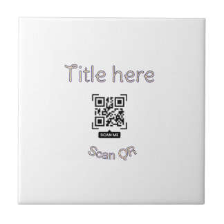 Azulejo De Cerâmica Modelo de evento comercial de scan de código Q R s