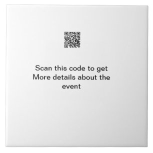 Azulejo De Cerâmica Modelo de evento comercial de scan de código Q R s