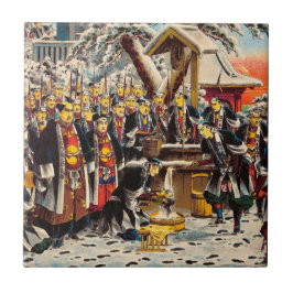 Azulejo De Cerâmica Modelo de pintura histórico clássico de Japão