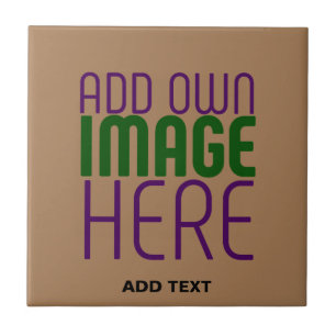 AZULEJO DE CERÂMICA MODELO DE TEXTO DE IMAGEM MARROM SIMPLES EDITÁVEL