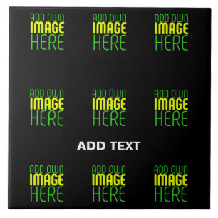 AZULEJO DE CERÂMICA MODELO DE TEXTO DE IMAGEM NEGRA SIMPLES EDITÁVEL M