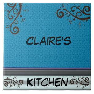 Azulejo De Cerâmica Modelo personalizado de Trivet da cozinha do