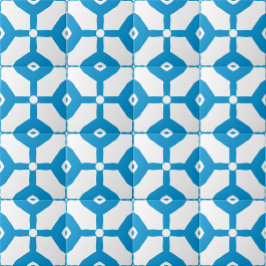 Azulejo De Cerâmica Modern Abstract Blue White Blocks Dots Pattern
