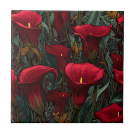 Azulejo De Cerâmica Modern Decorative Calle Lilies  Tiles  For Kitchen