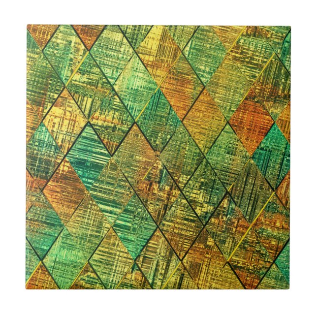 Azulejo De Cerâmica Modern Decorative Geometric Stained Glass (Frente)