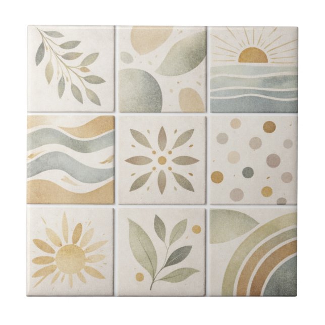 Azulejo De Cerâmica Modern Handcrafted Ceramic Tile – Artisanat Modern (Frente)
