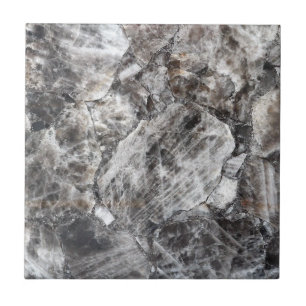 Azulejo De Cerâmica Modern Smokey Quartz Crystal Gemstone Impressão