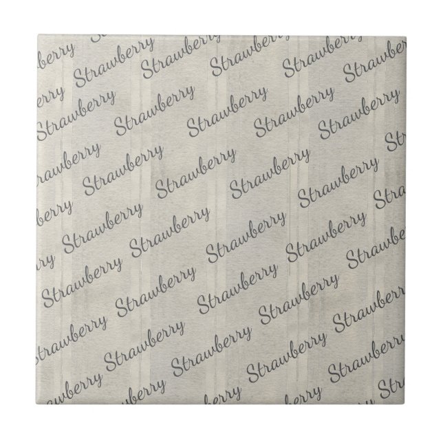 Azulejo De Cerâmica Modern stylish script text in smoky pattern Grey (Frente)