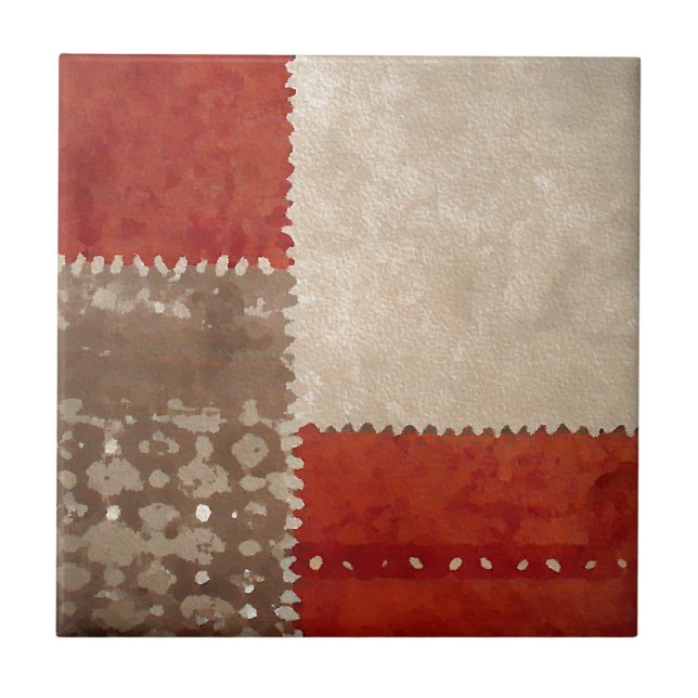 Azulejo De Cerâmica Modern Trendy Abstrato (Frente)