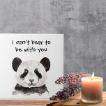 Azulejo De Cerâmica Moderna citação Romântica com Panda Negra e Branca<br><div class="desc">Procurando um presente especial que fale muito sem dizer uma palavra? Nossa coleção oferece uma variedade de produtos, desde o charmoso decoro doméstico até acessórios de na moda, perfeito para surpreender seus entes queridos ou se tratar. Estes itens não só acrescentam um toque de romance aos seus arredores, como também...</div>