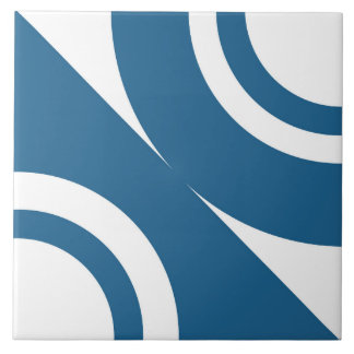 Azulejo de Cerâmica Moderna Luza Geométrico - Azul