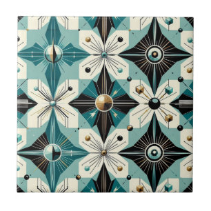 Azulejo De Cerâmica Moderno Retro de Meados do Século 