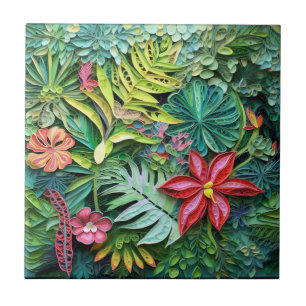 Azulejo De Cerâmica Moderno tropical