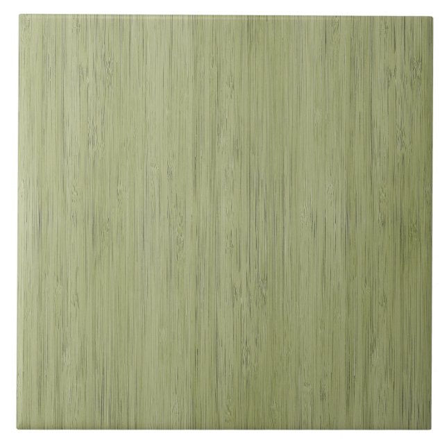 Azulejo De Cerâmica Moisés Green Bamboo Wood Grain Look (Frente)