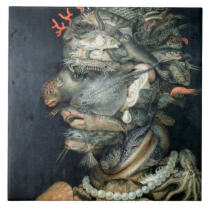 Azulejo De Cerâmica Molhe, (óleo em canvas), Arcimboldo, Giuseppe