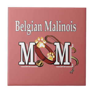 Azulejo De Cerâmica MOM de Cão Malinois belga