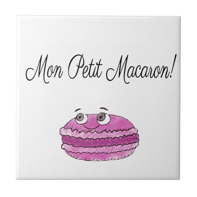 Azulejo De Cerâmica Mon Petit Macaron (Frente)
