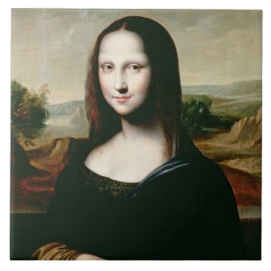 Azulejo De Cerâmica Mona Lisa, cópia da pintura por Leonardo a